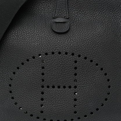 Hermes Taurillon Clemence Evelyne III GM Black 8 of 10