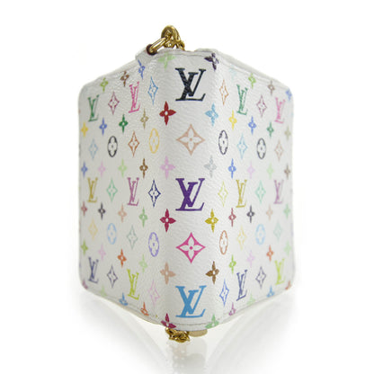 Louis Vuitton Monogram Multicolor Zippy Coin Purse Compact Wallet White 6 of 10
