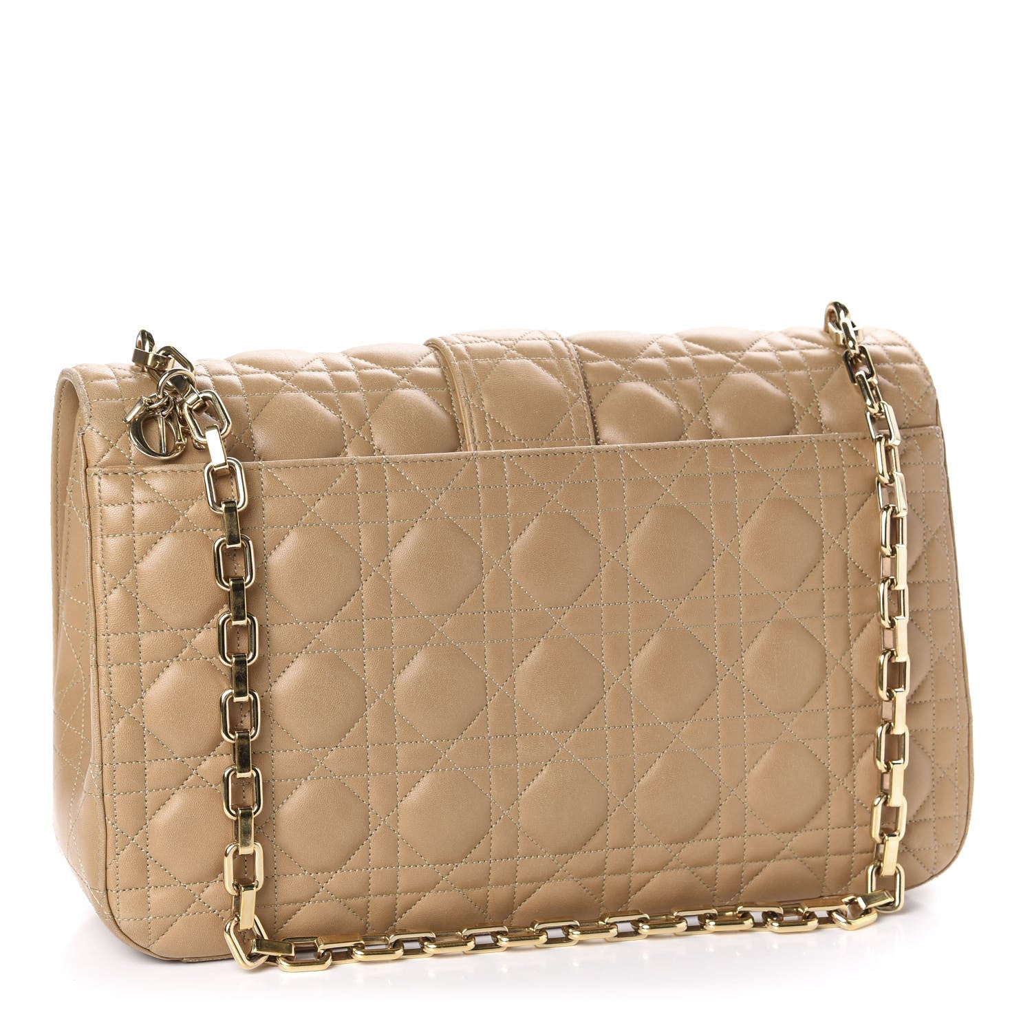Christian Dior Lambskin Cannage Large Miss Dior Flap Beige 3 of 14