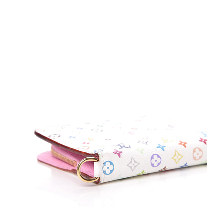 Louis Vuitton Monogram Multicolor Insolite Wallet White Litchi 7 of 9