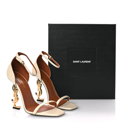Saint Laurent Calfskin 110 Opyum Sandals 38 Real Beige 8 of 9