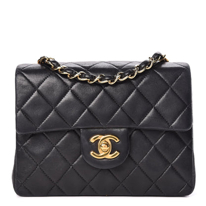 Chanel Lambskin Quilted Mini Square Flap Black 1 of 11