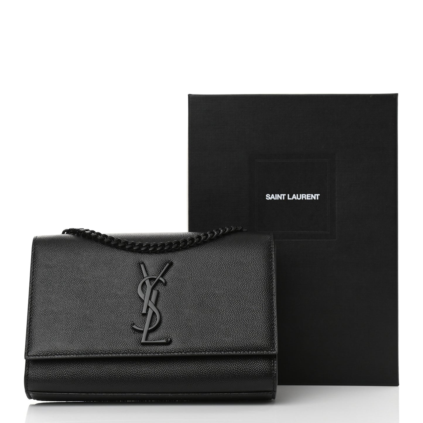 Grain De Poudre Small Monogram Kate Satchel Black