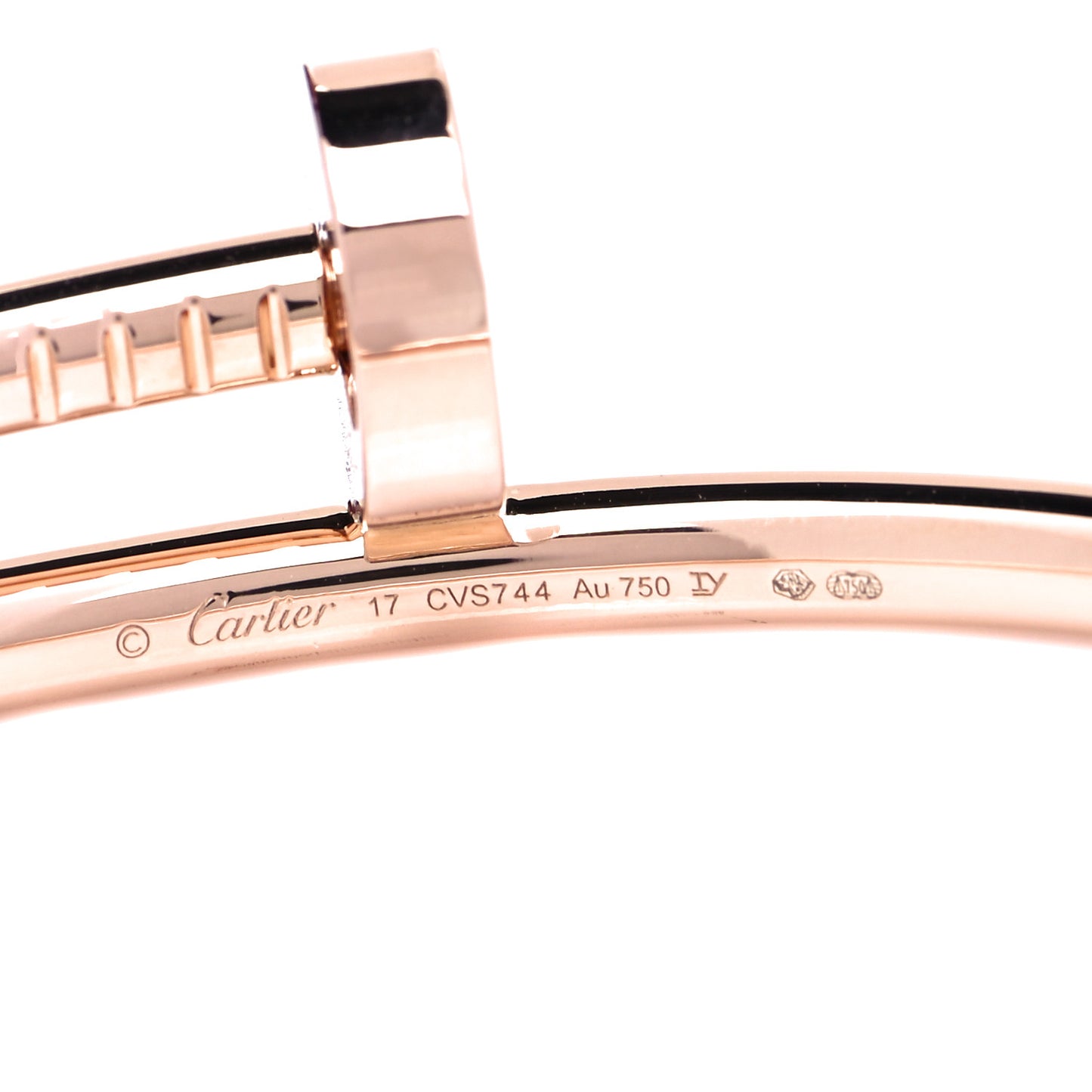 18K Pink Gold Juste Un Clou Bracelet 17