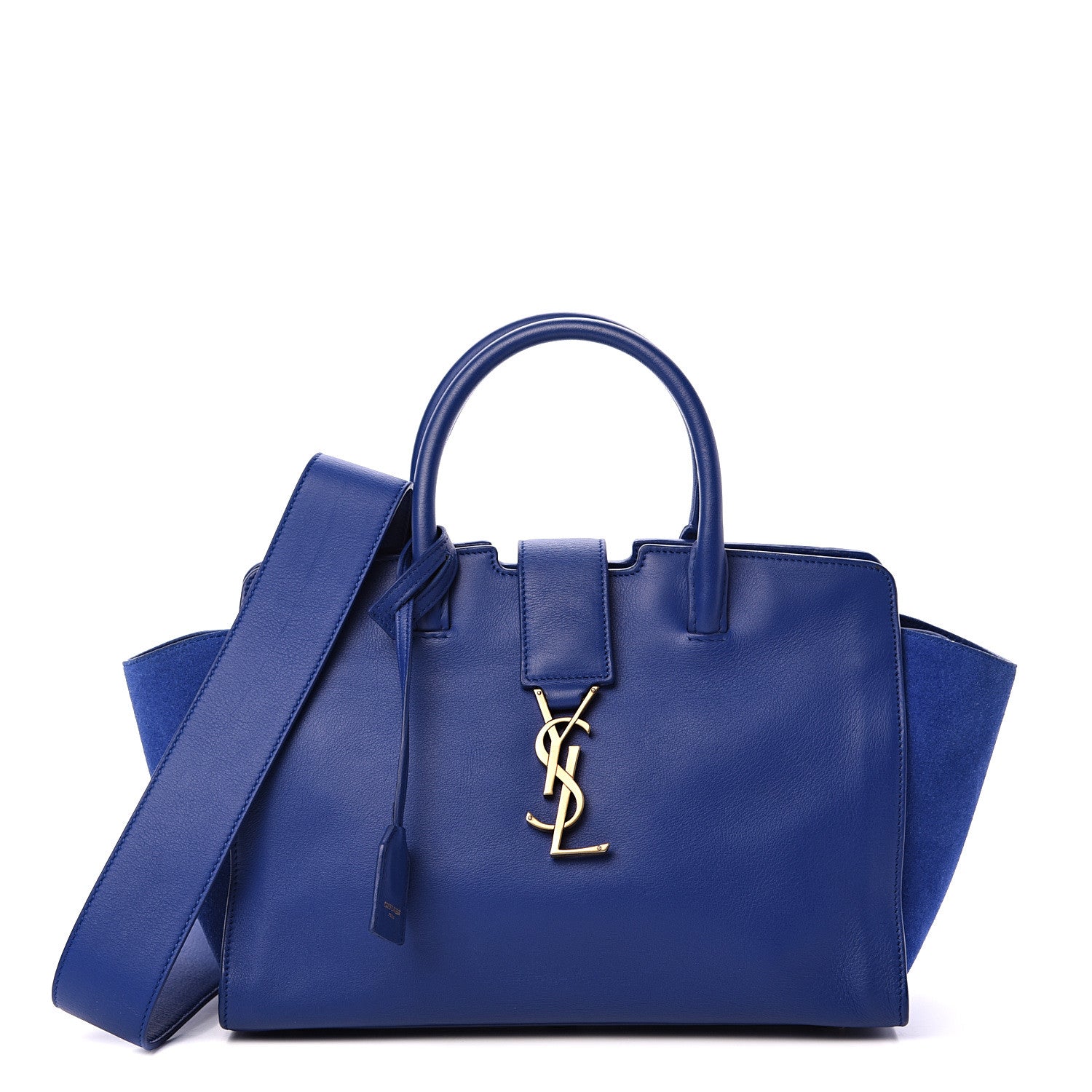 Saint Laurent Calfskin Suede Baby Monogram Downtown Cabas Ultramarine 1 of 14