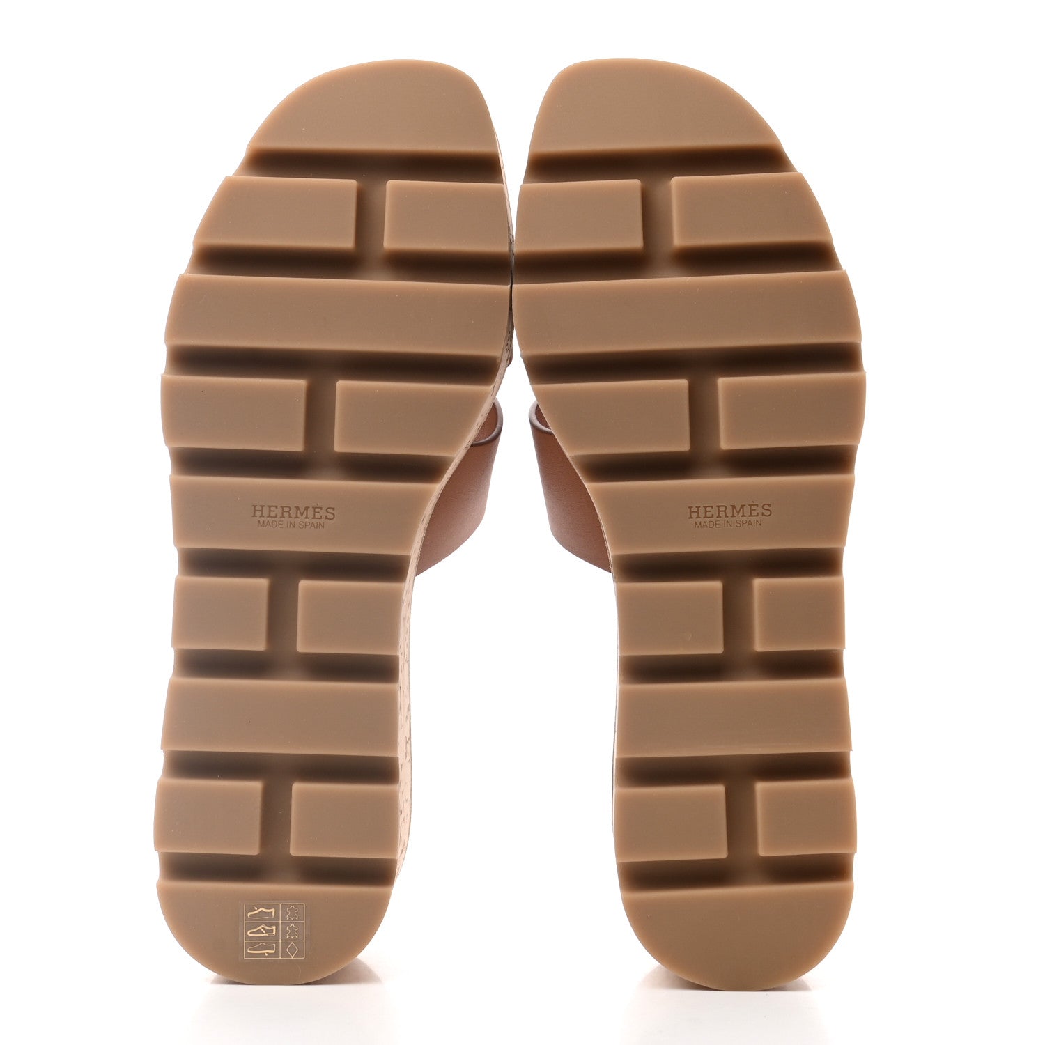 Hermes Calfskin Cork Eze 30 Sandals 37 Marron Glaise 5 of 8