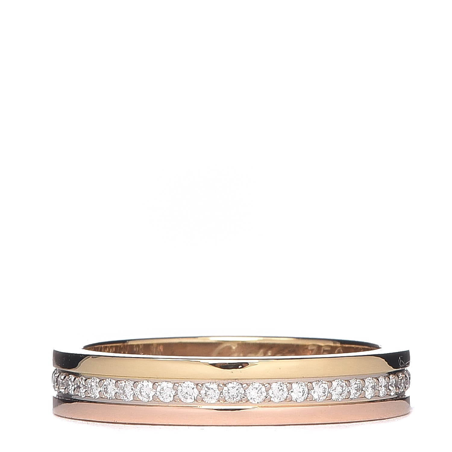 Cartier 18K White Yellow Pink Gold Diamond 3.5mm Vendome Louis Cartier Wedding Band 49 4.75 1 of 4