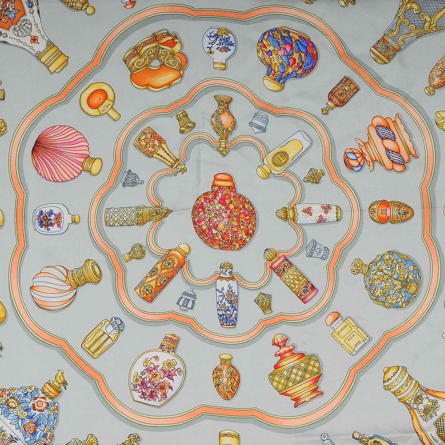 Hermes Silk Qu Importe Le Flacon Scarf 90 1 of 5