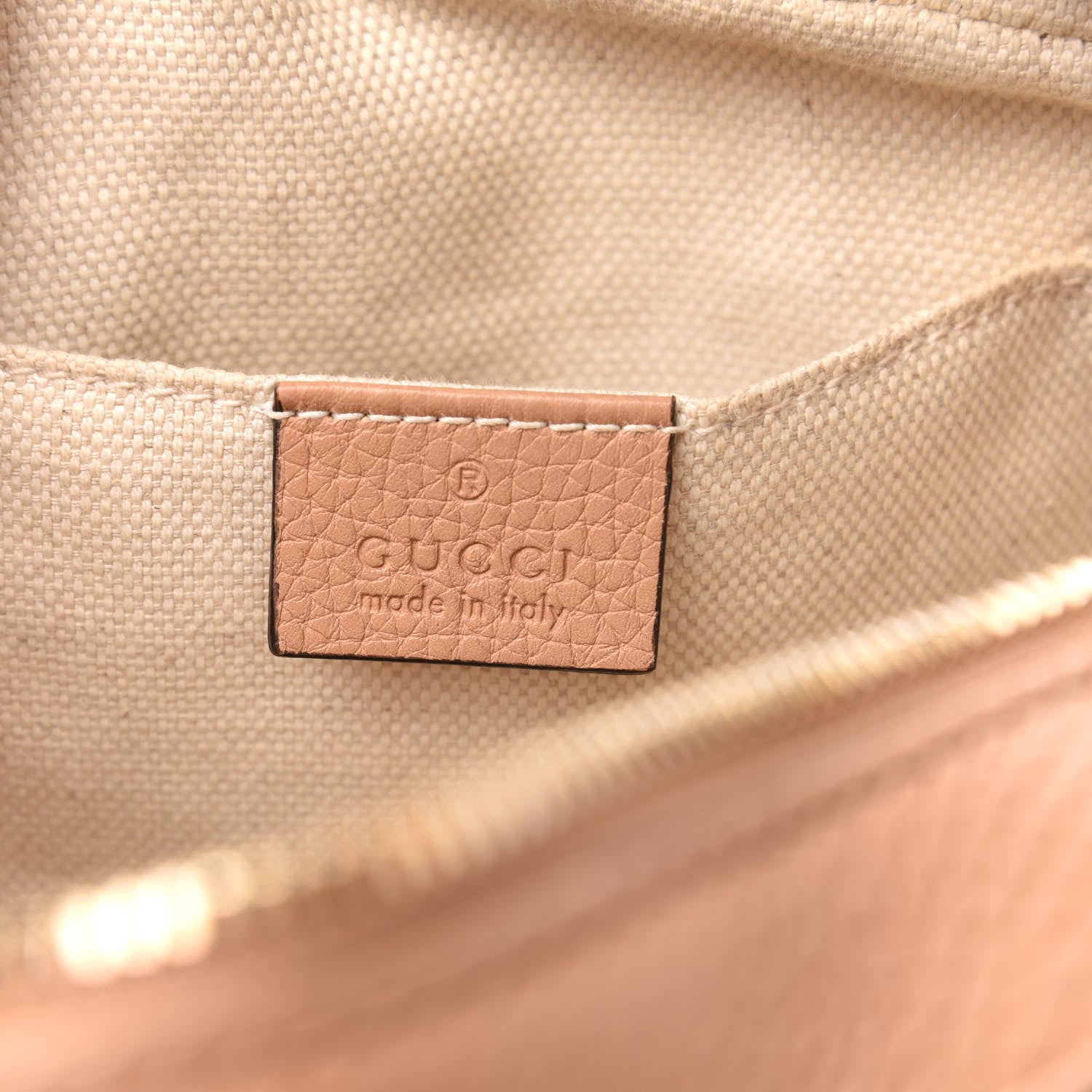 Gucci Pebbled Calfskin Small Soho Disco Bag Camelia 6 of 12