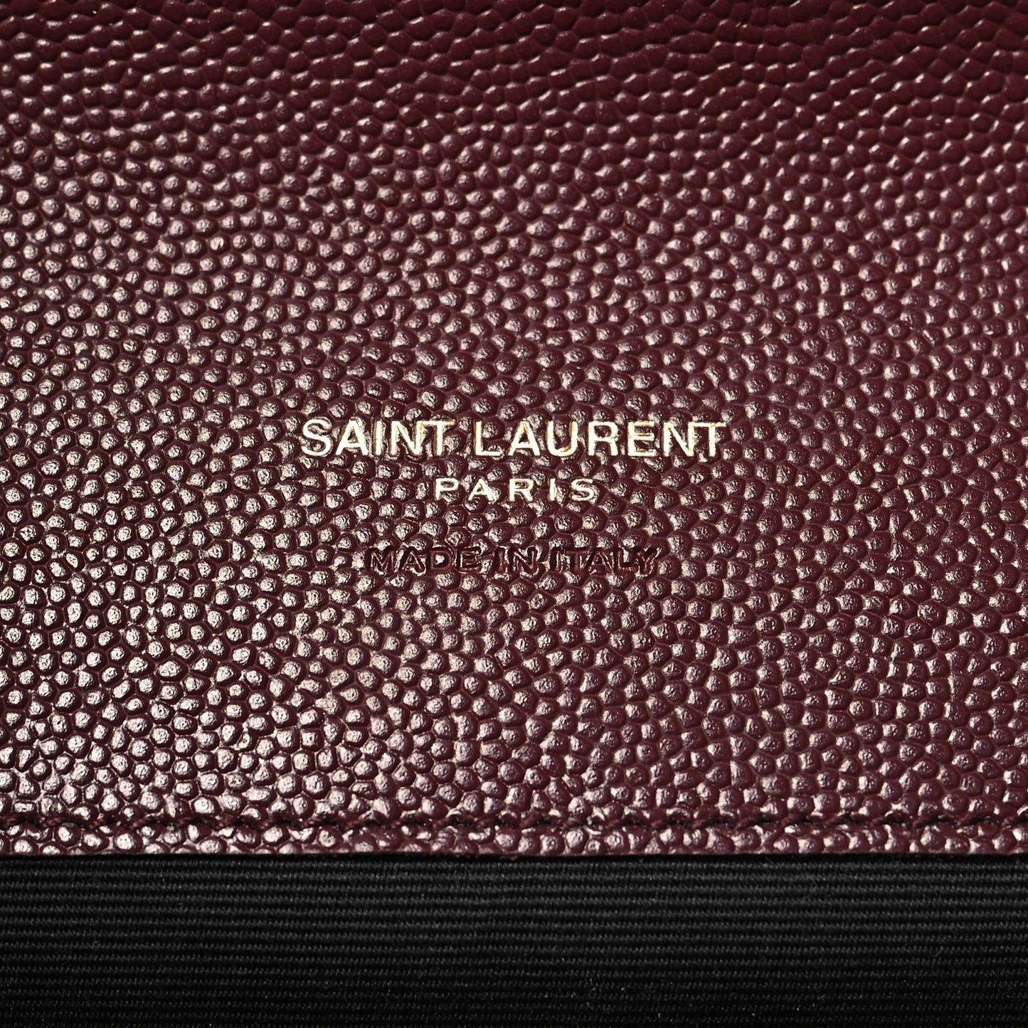 Grain De Poudre Matelasse Chevron Monogram Envelope Clutch Rouge Legion