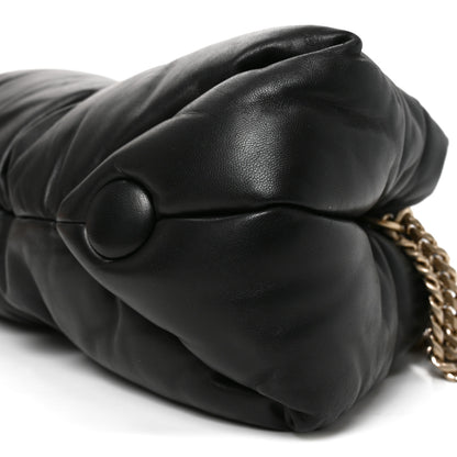 Proenza Schouler Lambskin Puffy Tobo Chain Shoulder Bag Black 9 of 9