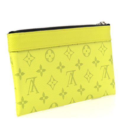 Louis Vuitton Taiga Monogram Pacific Discovery Pochette Yellow 3 of 7