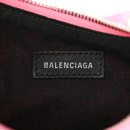 Balenciaga Denim BB Monogram Le Cagole Shoulder Bag XS Pink 7 of 13