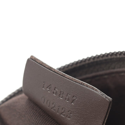 Gucci Monogram Calfskin Perforated Medium Flat Messenger Bag Dark Brown 15 of 16