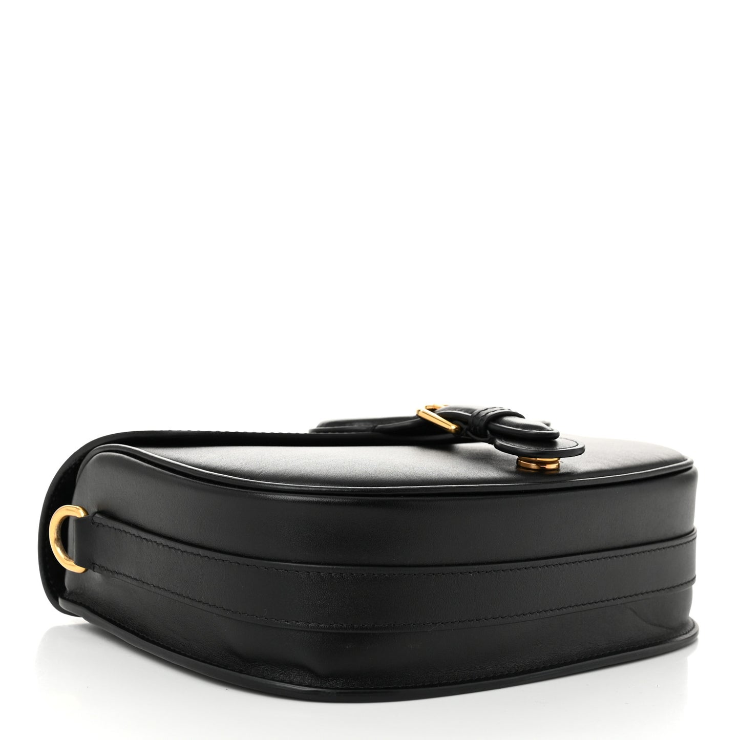 Box Calfskin Medium Bobby Flap Black