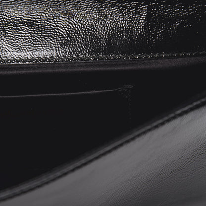 Saint Laurent Textured Patent Monogram Small Belle De Jour Clutch Black 11 of 11