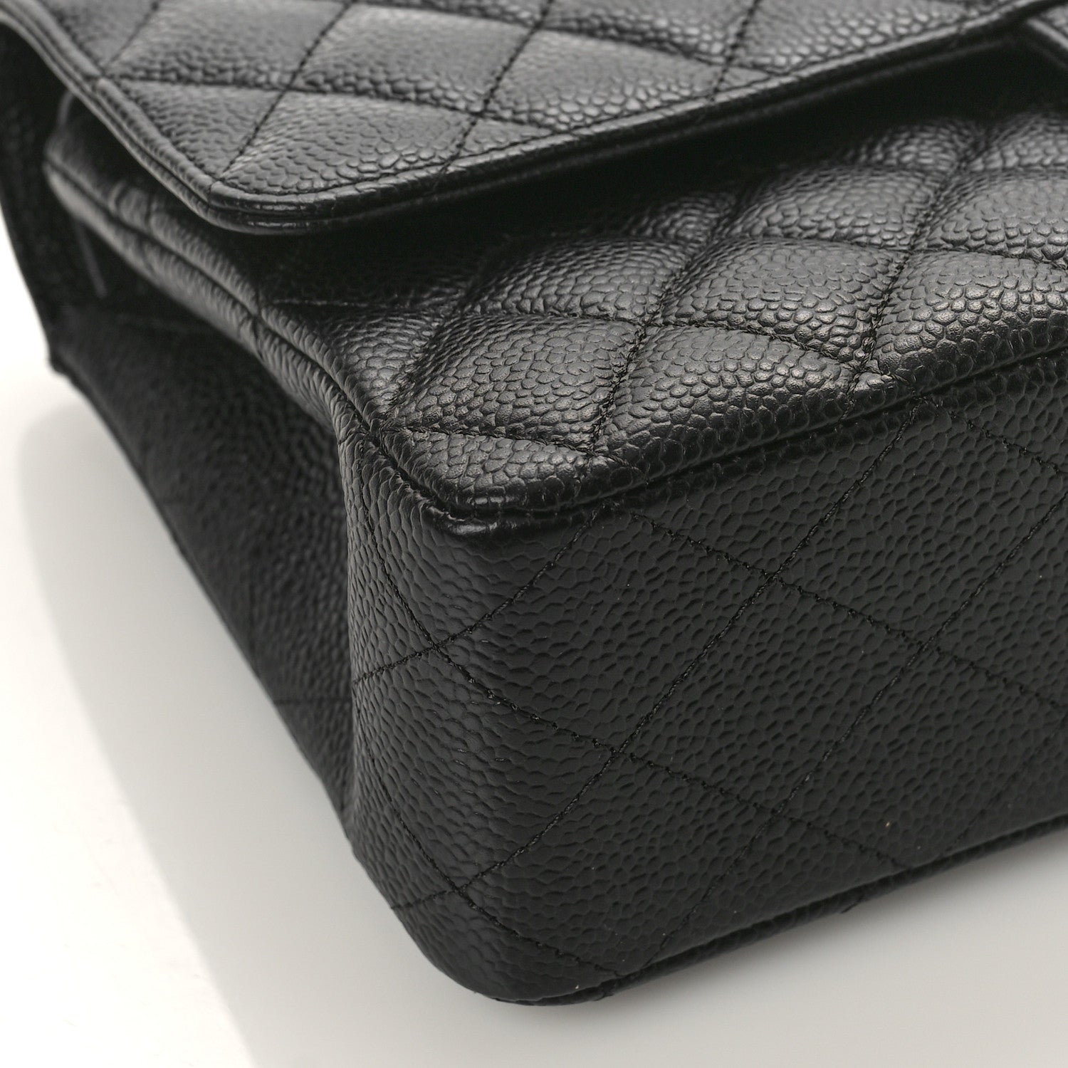 Chanel Caviar Quilted Medium Double Flap Black 8 of 10