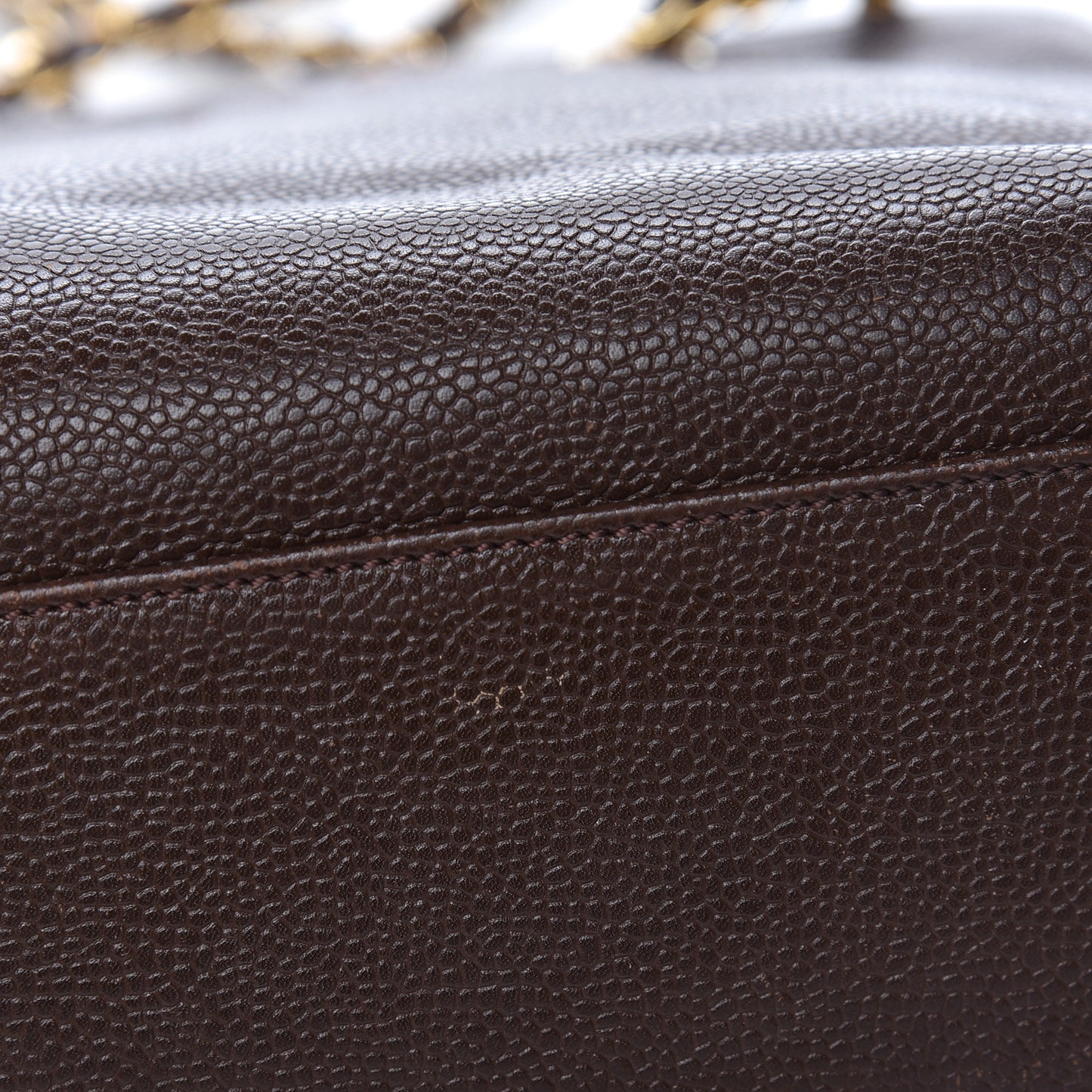 Caviar Shoulder Bag Brown