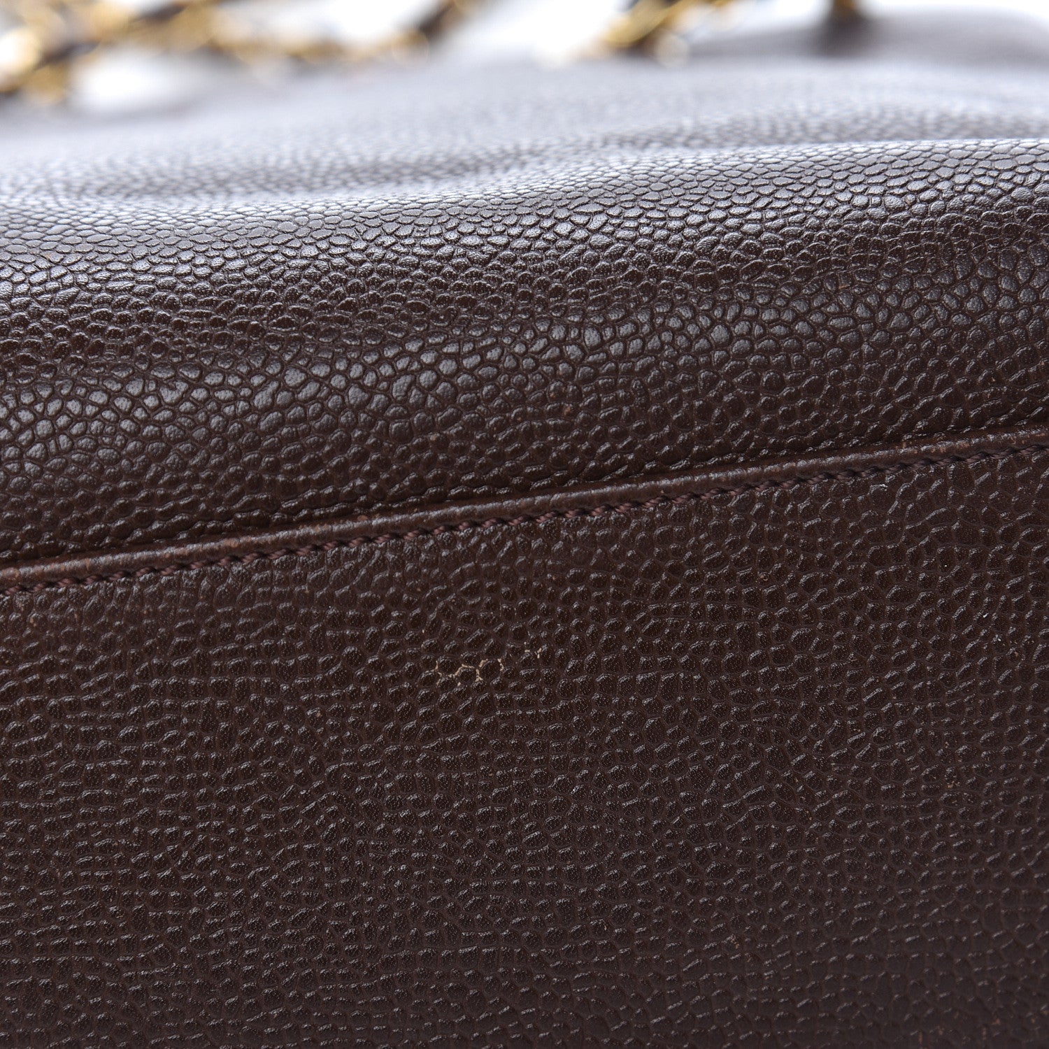 Chanel Caviar Shoulder Bag Brown 17 of 23