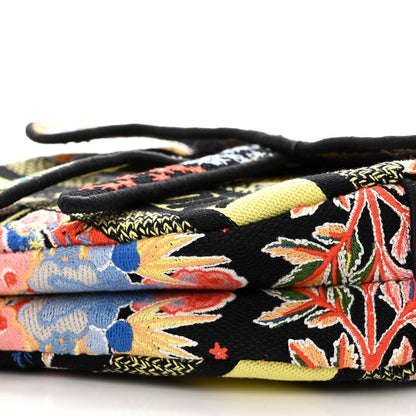 Christian Dior Canvas Embroidered Zodiac Fantastico Saddle Bag Black Multicolor 10 of 11