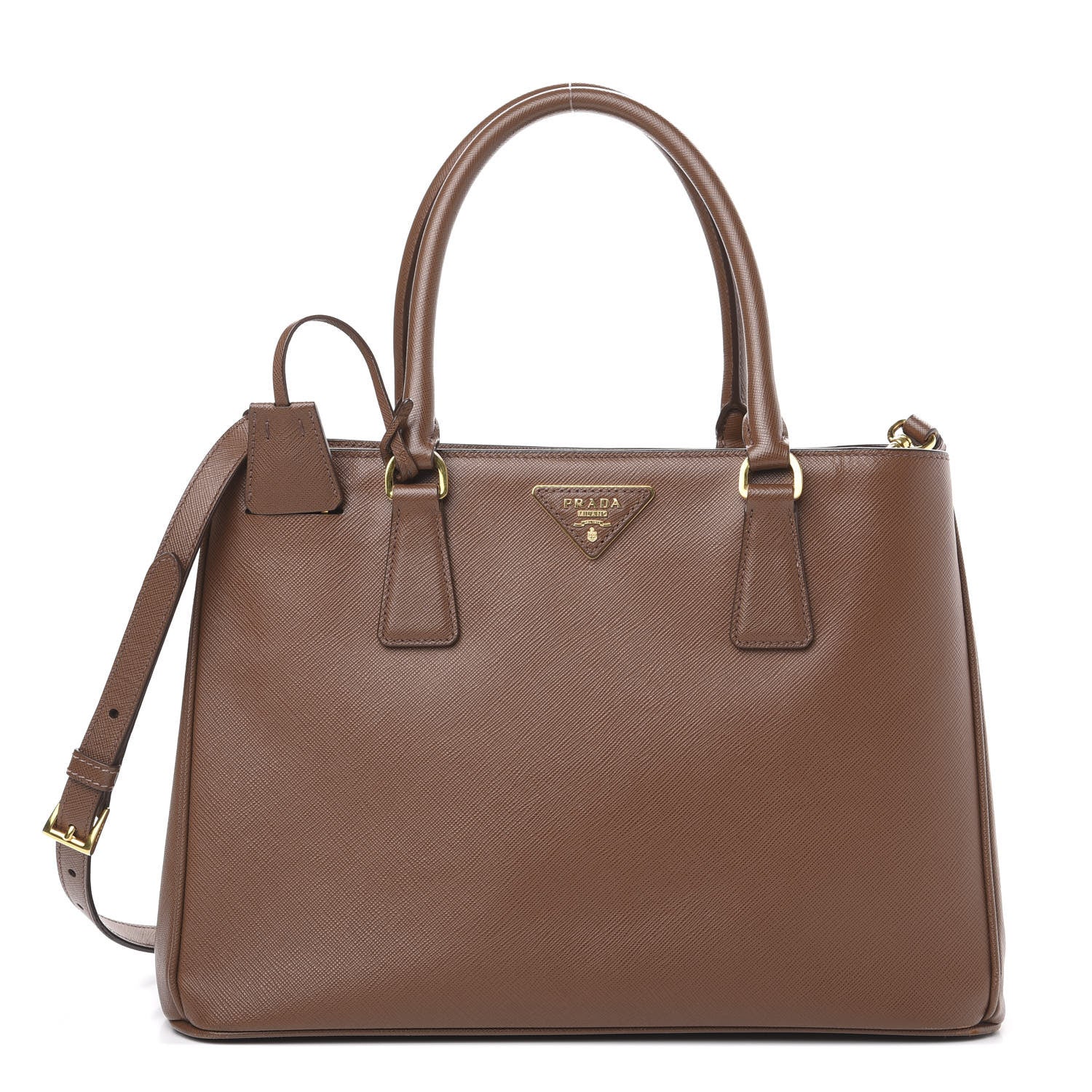 Prada Saffiano Lux Medium Tote Palissandro 1 of 10