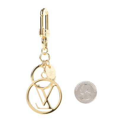 Louis Vuitton LV Circle Bag Charm Key Holder Gold 2 of 4