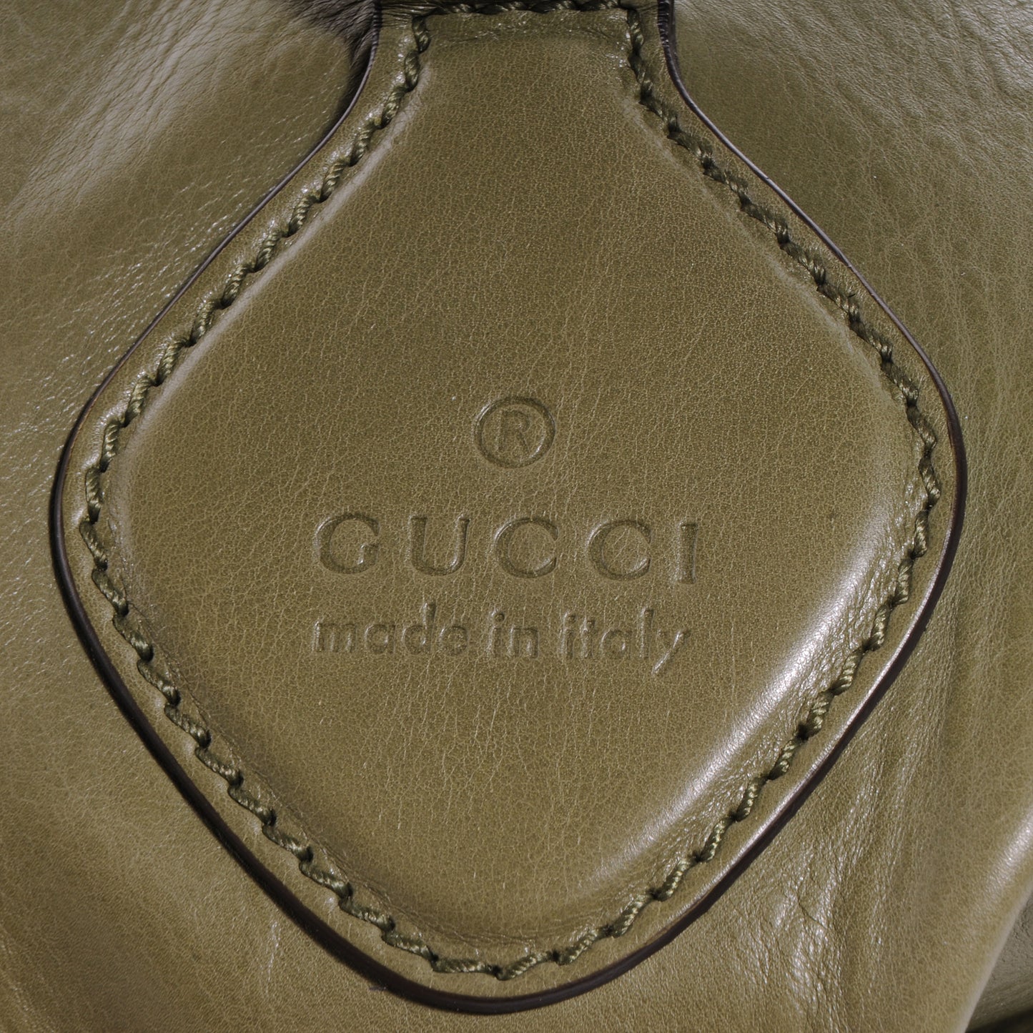 Soft Calfskin Icon Top Handle Bag Green Tea
