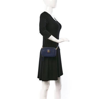 Chanel Caviar Stitched Waist Bag Blue 2 of 9