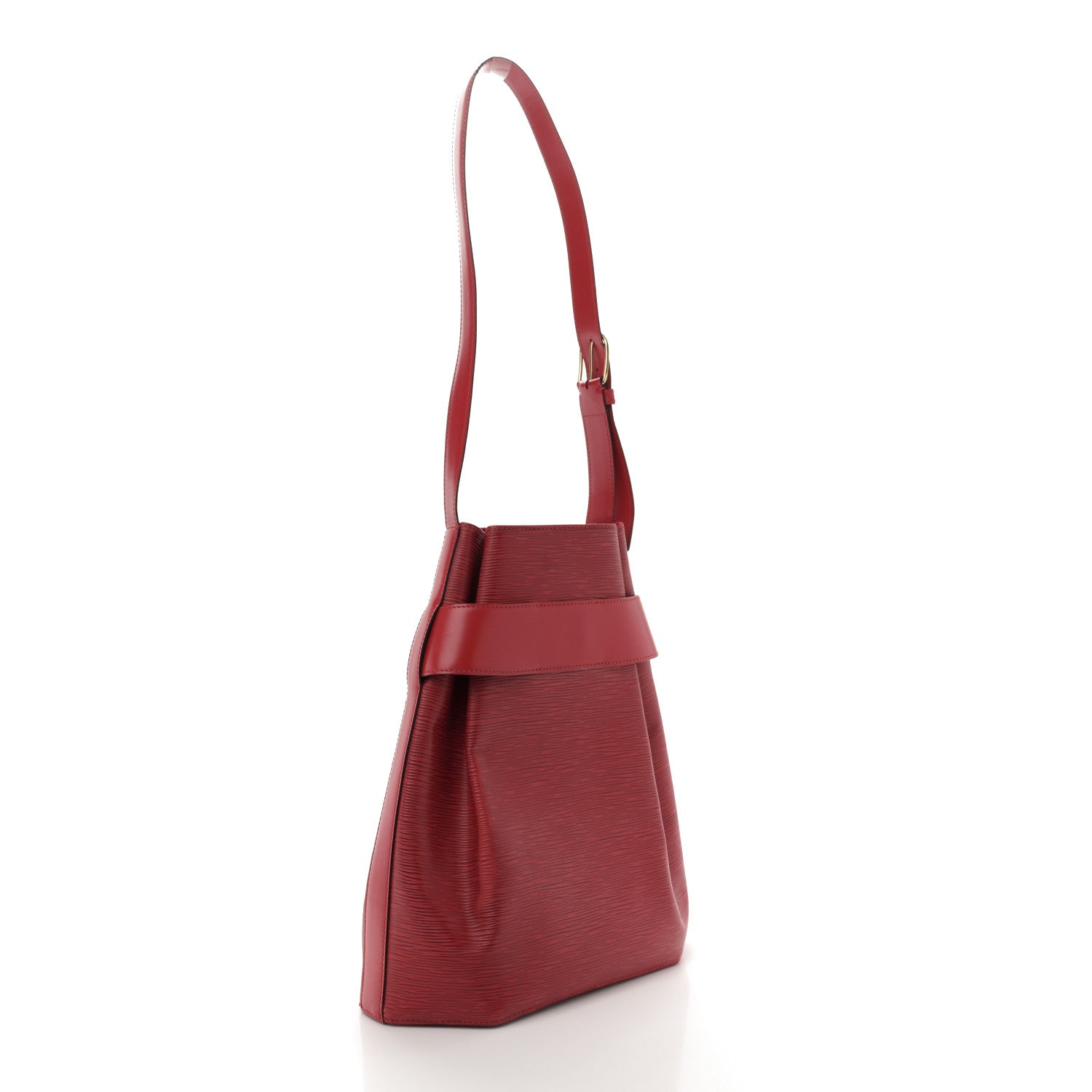 Louis Vuitton Epi Sac D'Epaule GM Castillan Red 4 of 14