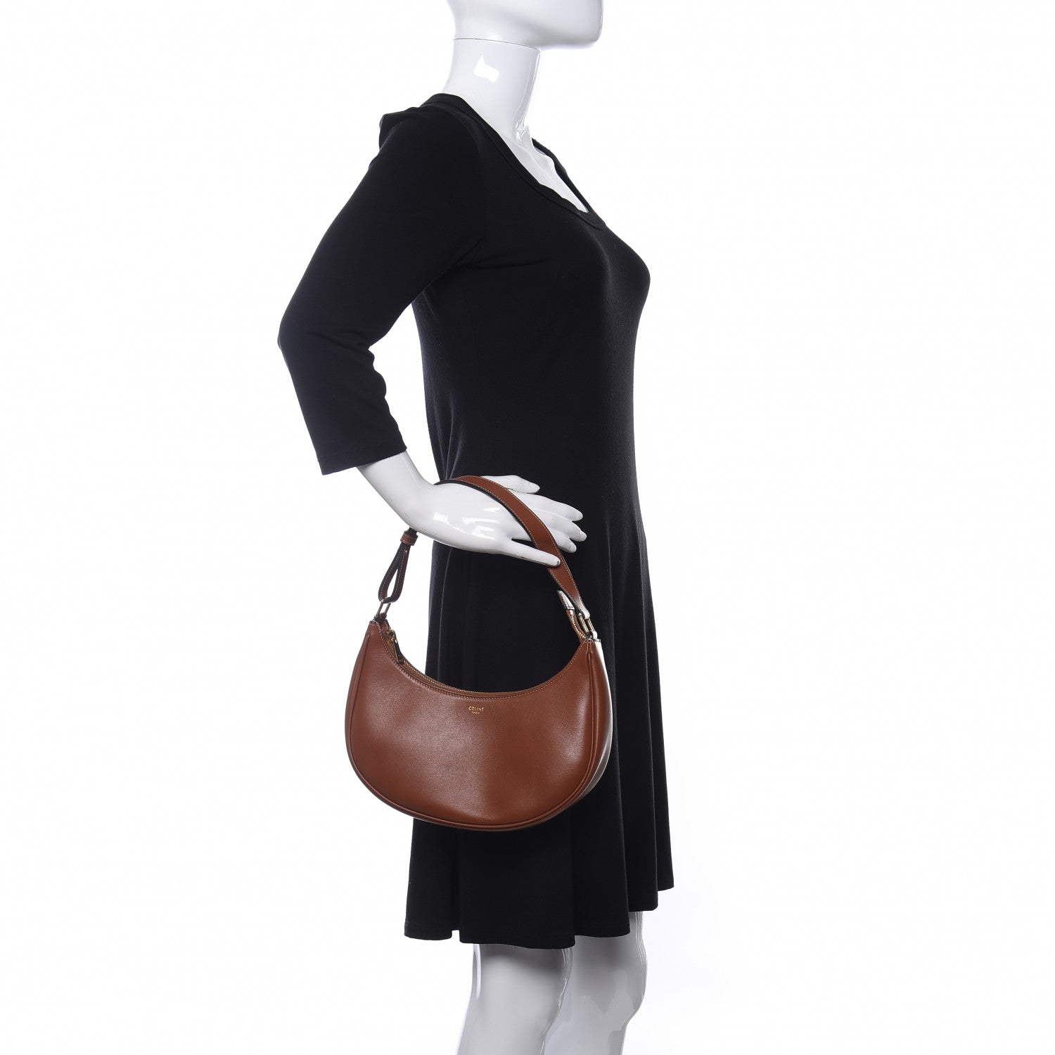 Celine Smooth Calfskin Ava Shoulder Bag Tan 2 of 12