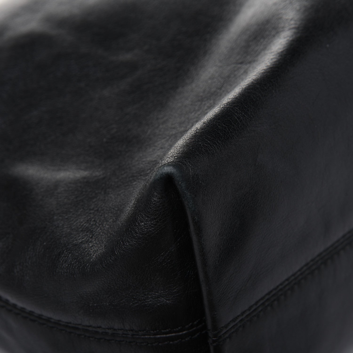 Chanel Lambskin CC Stitched Tote Black 12 of 16