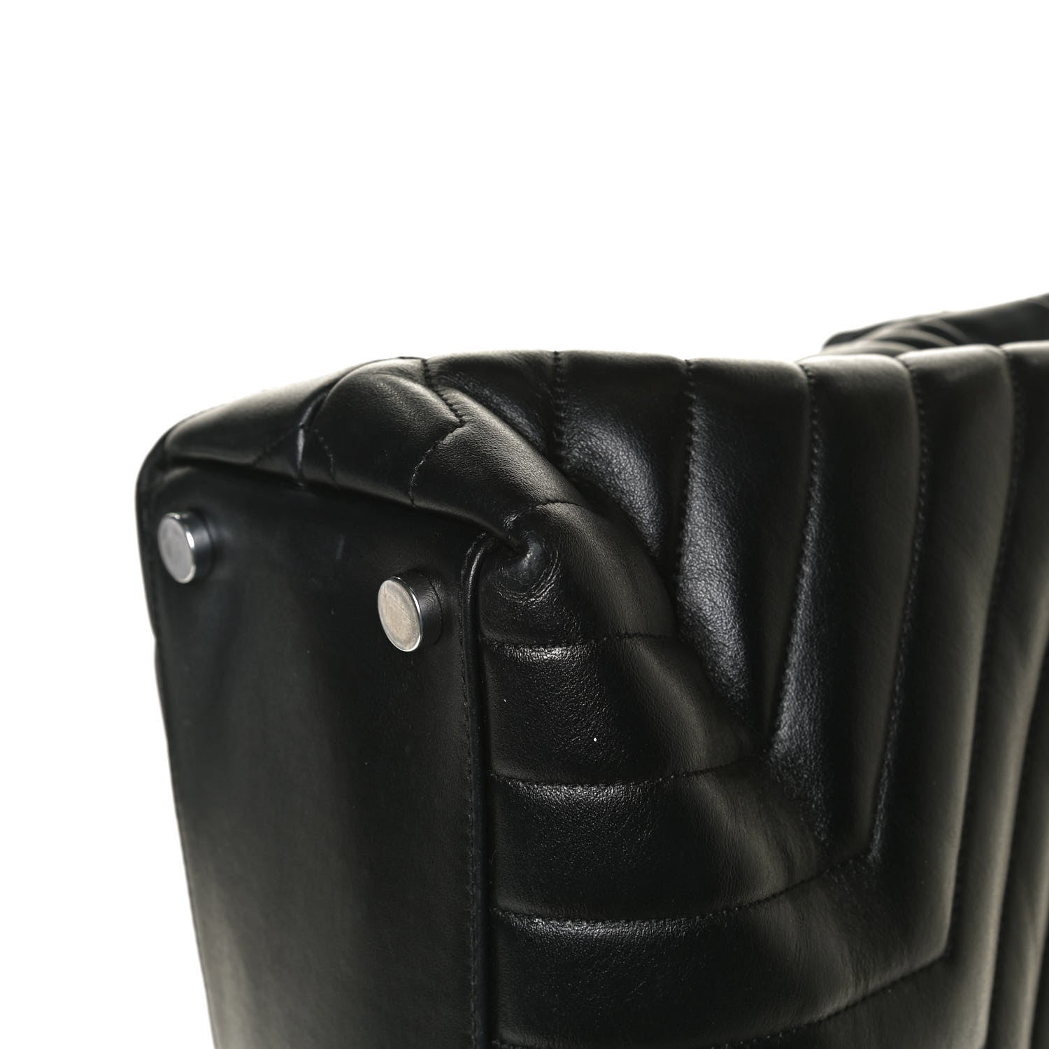 Saint Laurent Calfskin Y Quilted Monogram Large Loulou Chain Satchel Black 19 of 21