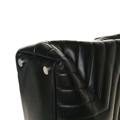 Saint Laurent Calfskin Y Quilted Monogram Large Loulou Chain Satchel Black 19 of 21
