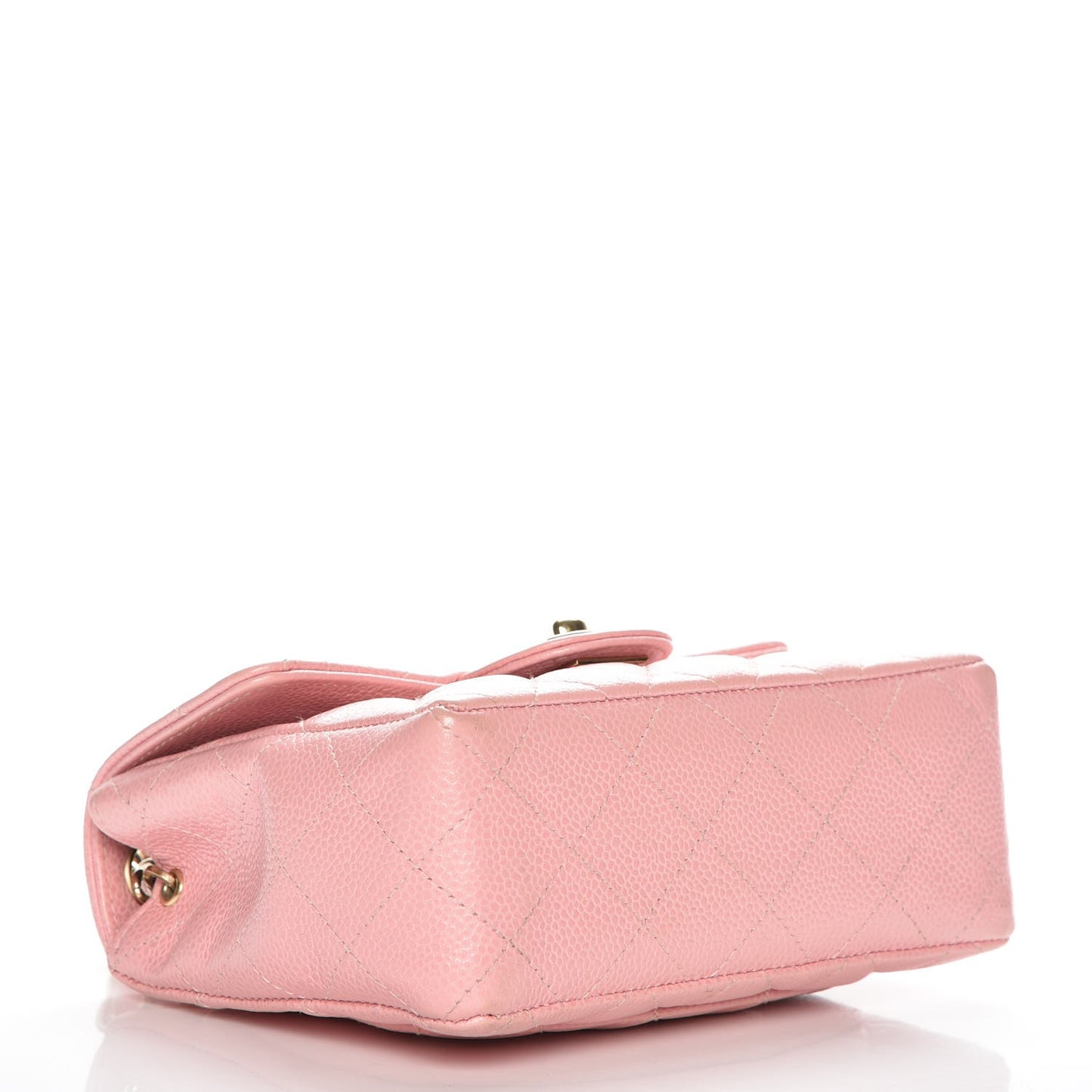 Caviar Quilted Mini Square Flap Pink
