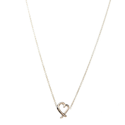 Tiffany 18K Yellow Gold Mini Paloma Picasso Loving Heart Pendant Necklace 1 of 7