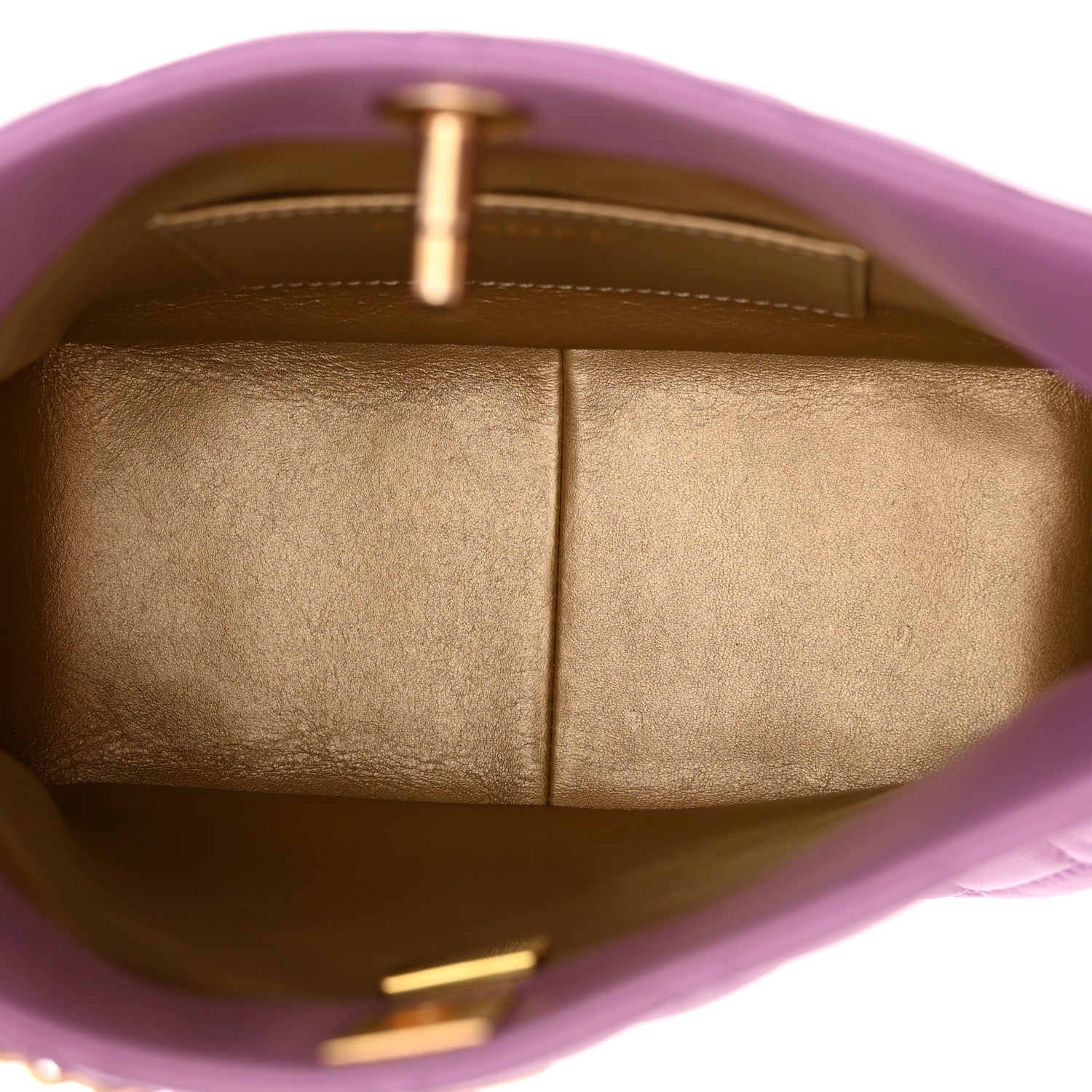 Chanel Lambskin Quilted Small Pearl Crush Hobo Purple 5 of 10