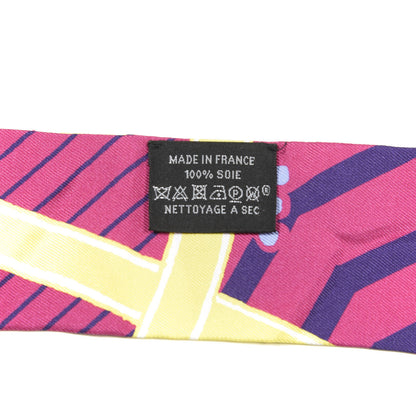 Hermes Silk Jeu de Soie Uniforme Twilly Fuchsia Rouge Multi 2 of 5