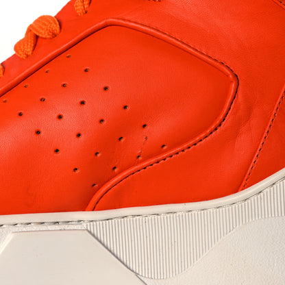 Givenchy Calfskin Mens Tyson High Top Sneakers 42 Orange 10 of 14