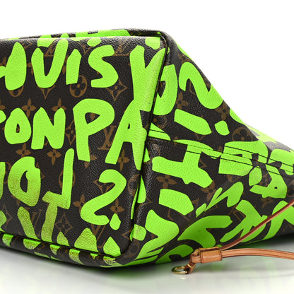 Louis Vuitton Monogram Graffiti Neverfull GM Green 9 of 10