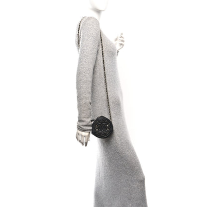 Chanel Caviar Quilted Round Filigree Crossbody Black 2 of 10