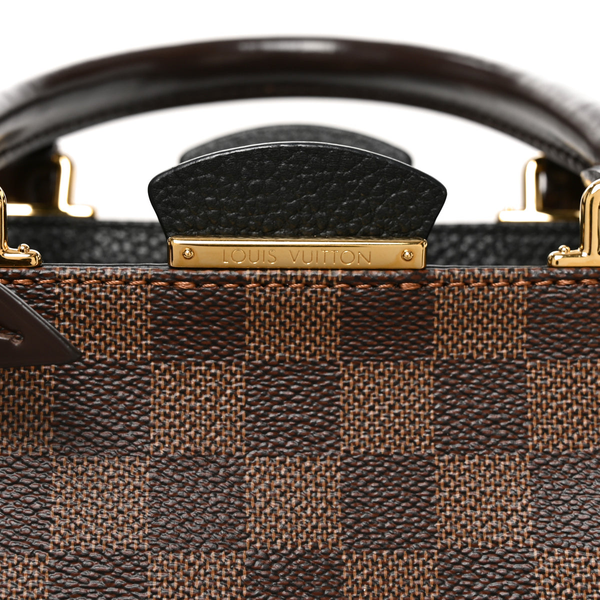 Louis Vuitton Damier Ebene Cuir Taurillon Brittany Black 6 of 9