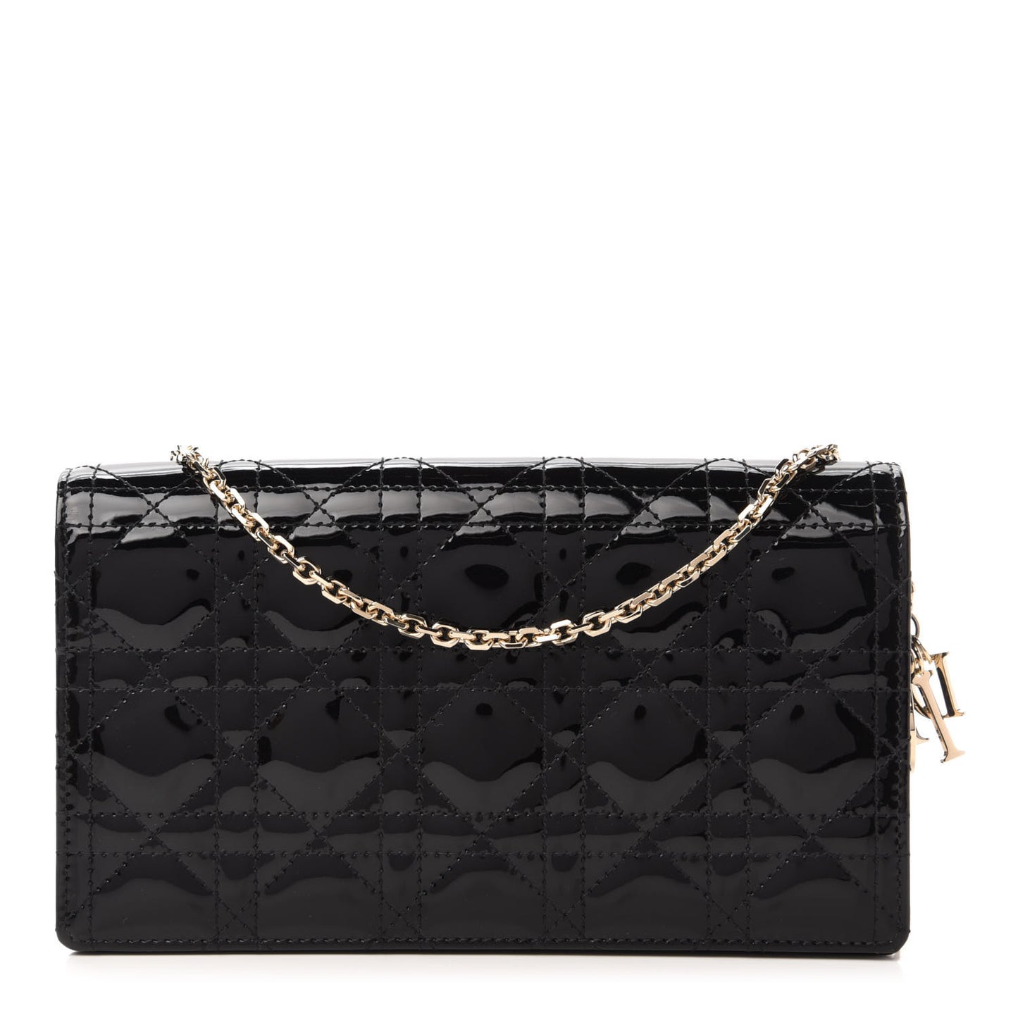 Patent Cannage Lady Dior Clutch Black