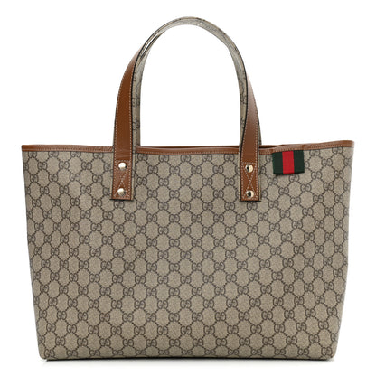 Gucci GG Plus Monogram Medium Signature Web Loop Tote Brown 1 of 12