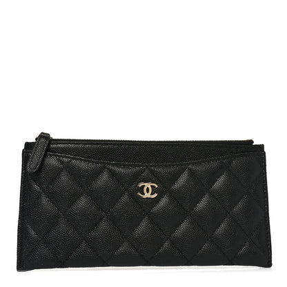 Chanel Caviar Quilted Classic Zip Pouch Black 1 of 7