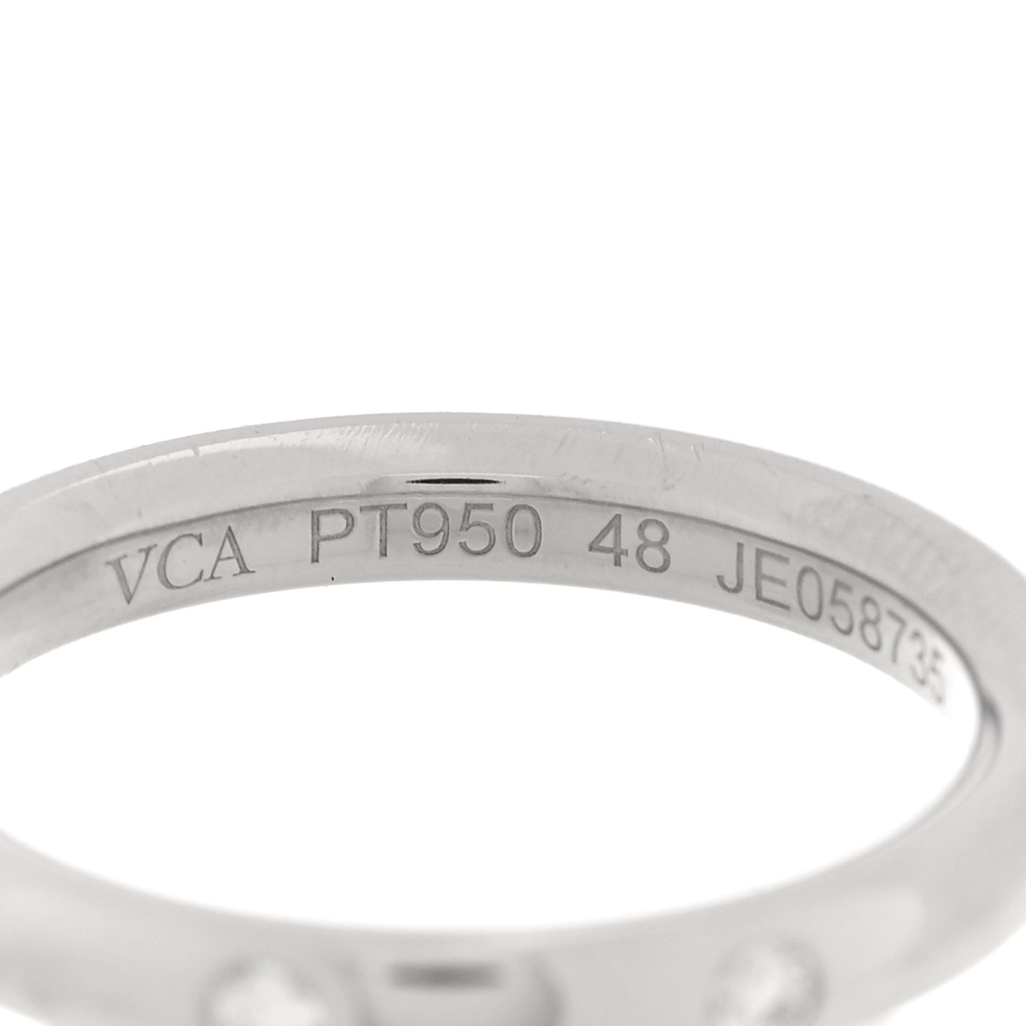 Platinum Diamond Tendrement Etoiles Wedding Band Ring 48 4.5