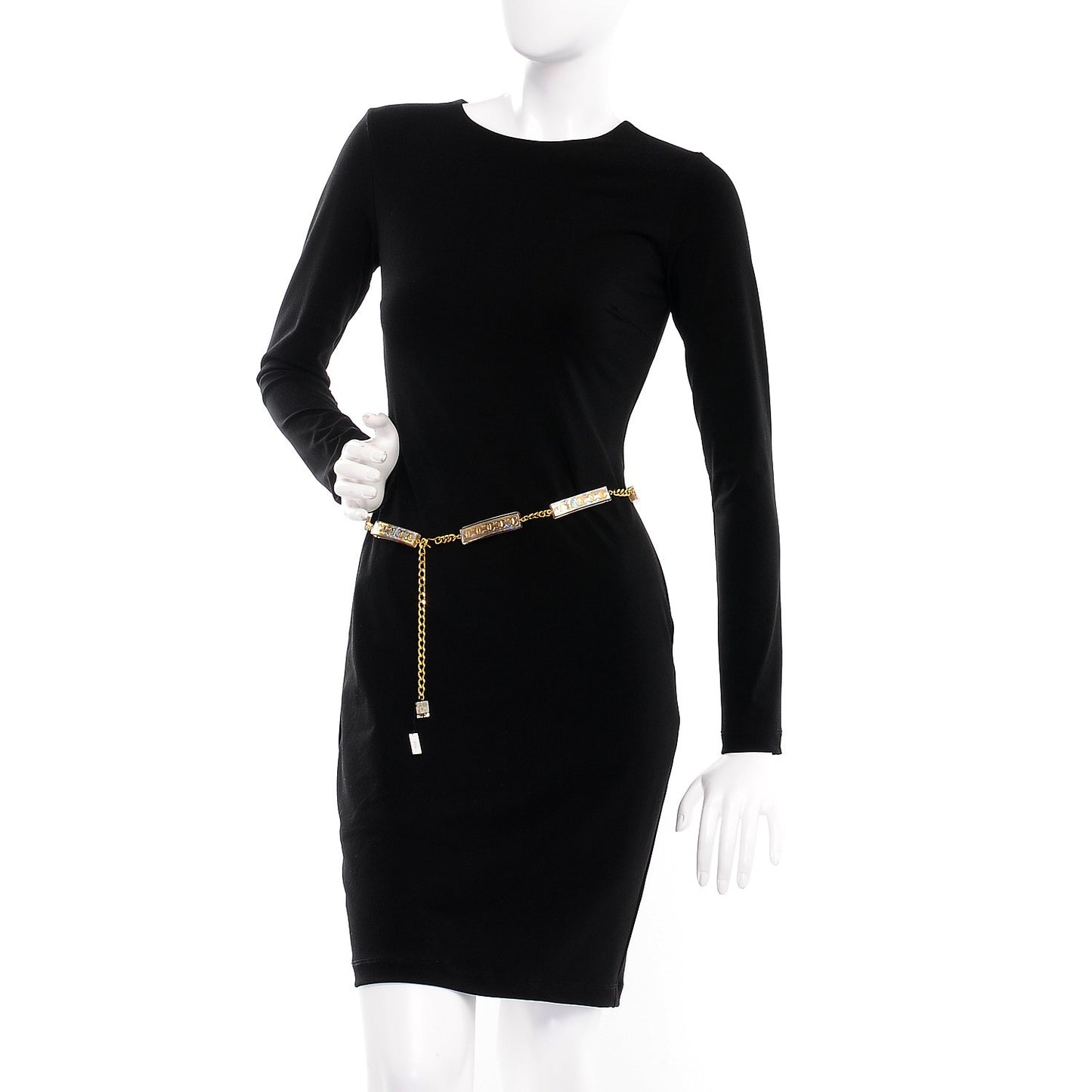 Chain Iridescent Resin CC Belt Gold