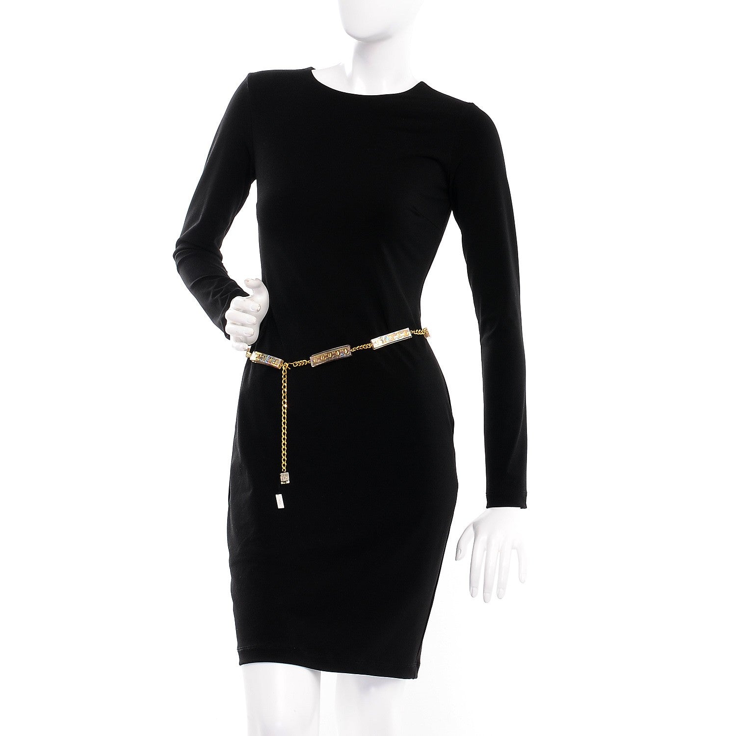 Chanel Chain Iridescent Resin CC Belt Gold 2 of 9
