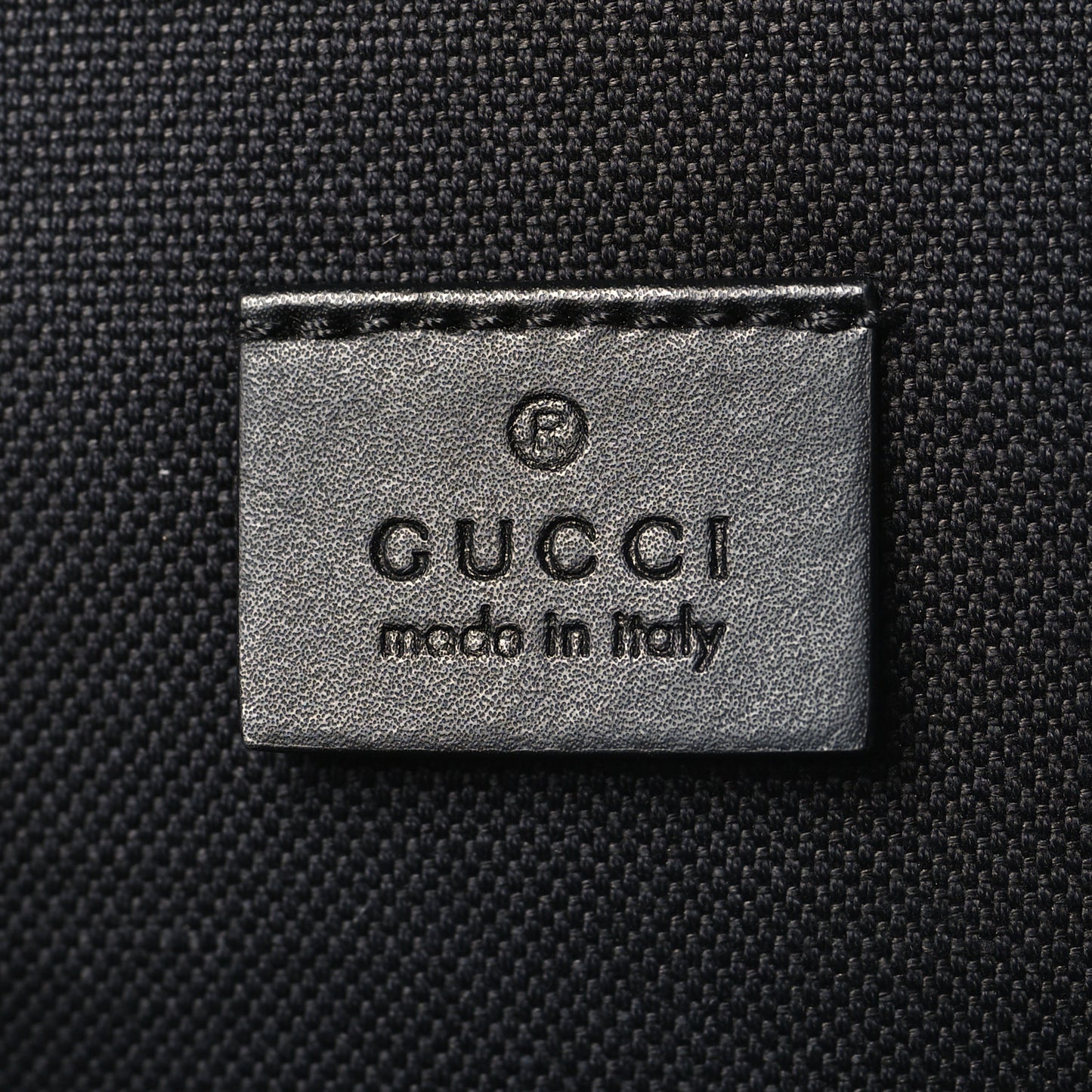 GG Supreme Monogram Web Belt Bag Black Grey