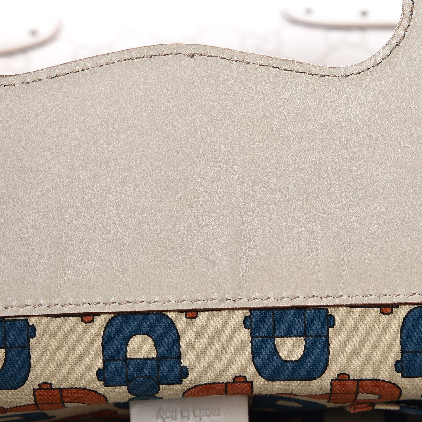 Guccissima Large Punch Top Handle Tote Off White