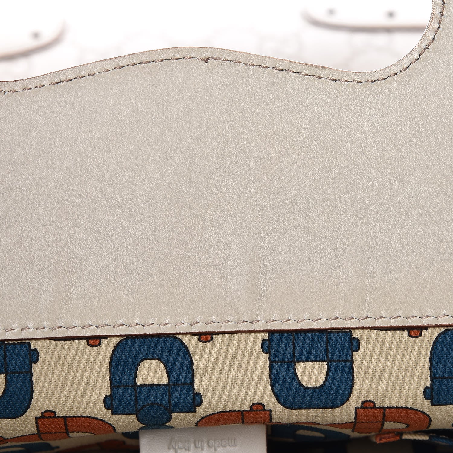 Gucci Guccissima Large Punch Top Handle Tote Off White 8 of 10
